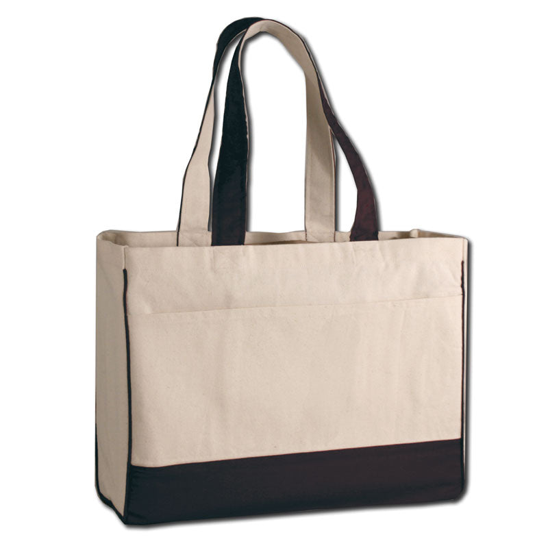 Large Canvas Bag with zipper pocket Canvas Jumbo Tote Bag